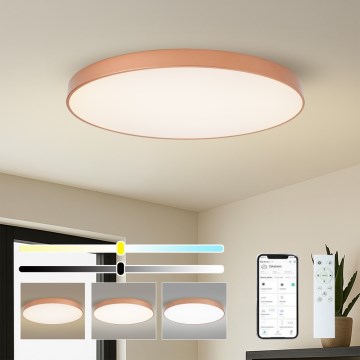 BRILAGI - LED Dimmable Ceiling Fixture POOL SMART LED/128W/230V 100 cm 3000-6000K Wi-Fi Tuya bronze + remote control