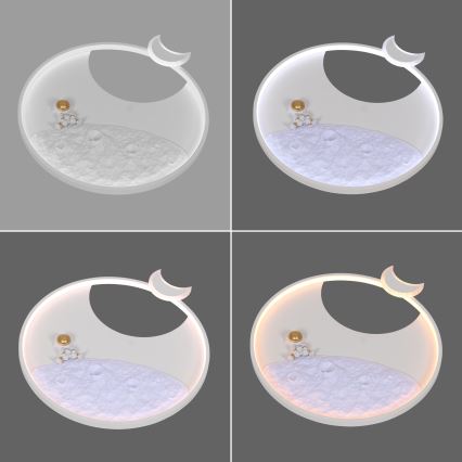 Brilagi - Dimmable LED ceiling light ASTRO LED/20W/230V Ø 50 cm 3000-6000K astronaut + remote control