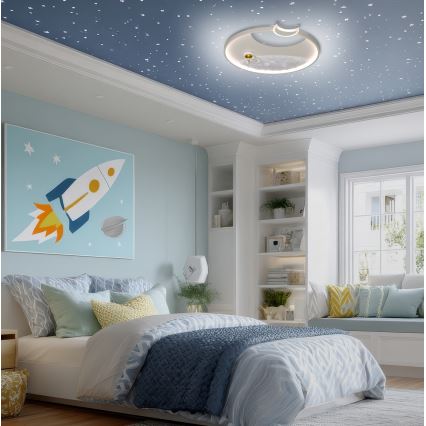 Brilagi - Dimmable LED ceiling light ASTRO LED/20W/230V Ø 50 cm 3000-6000K astronaut + remote control