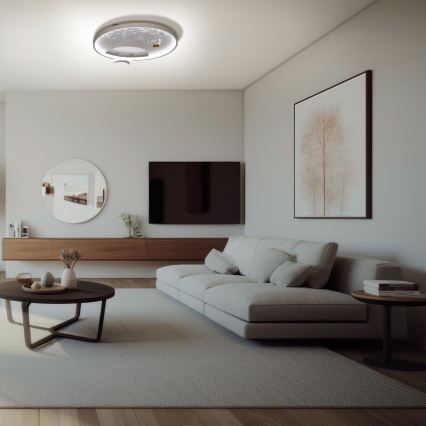 Brilagi - LED Dimmable ceiling light ASTRO LED/20W/230V 3000/4000/6000K + remote control