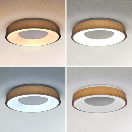 Brilagi - LED Dimmable ceiling light DORIA LED/48W/230V 3000-6500K d. 39 cm + remote control