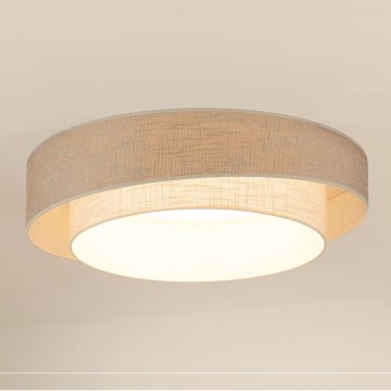 Brilagi - LED Dimmable ceiling light DOVER SHINE LED/24W/230V 3000/4000/6500K grey/creamy + remote control