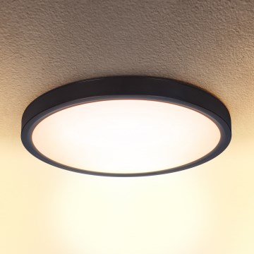 Brilagi - LED Dimmable ceiling light ESTELA LED/36W/230V 3000-6500K ø 30 cm black + remote control