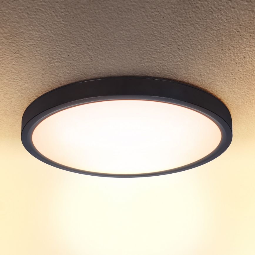 Brilagi - LED Dimmable ceiling light ESTELA LED/48W/230V 3000-6500K ø 40 cm black + remote control