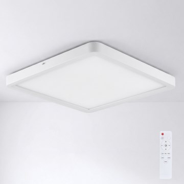 Brilagi - LED Dimmable Ceiling Light ESTELA SQUARE LED/36W/230V 3000-6500K 31x31 cm white + Remote Control