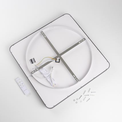 Brilagi - Dimmable LED Ceiling Light FALCON II LED/125W/230V 3000-6500K 60x60 cm black + remote control