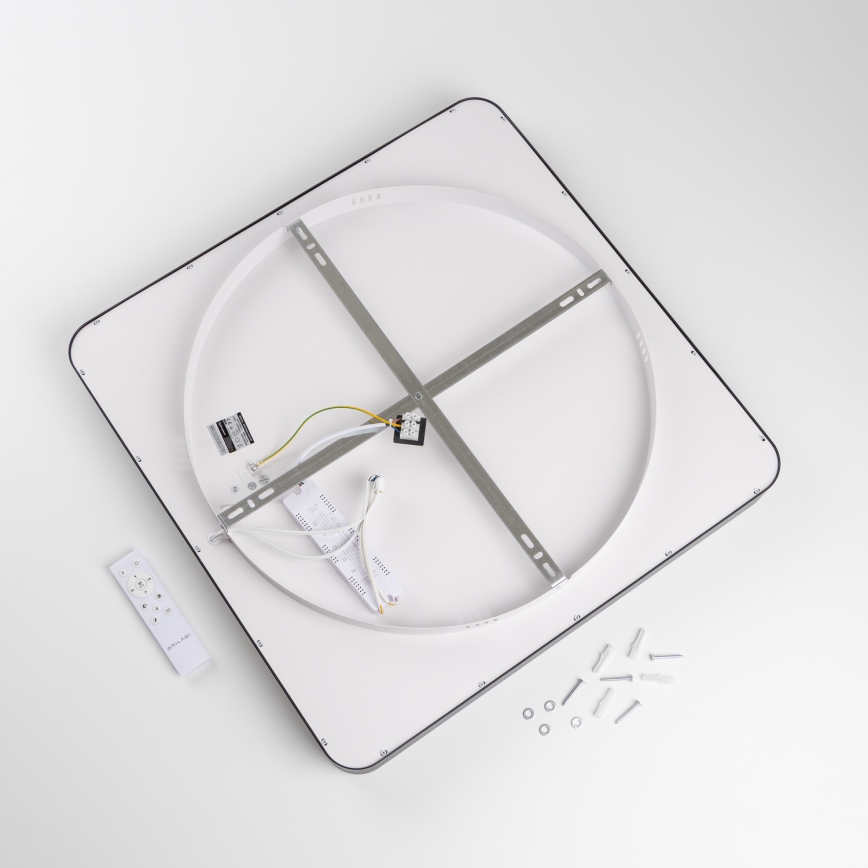 Brilagi - Dimmable LED Ceiling Light FALCON II LED/125W/230V 3000-6500K 60x60 cm black + remote control