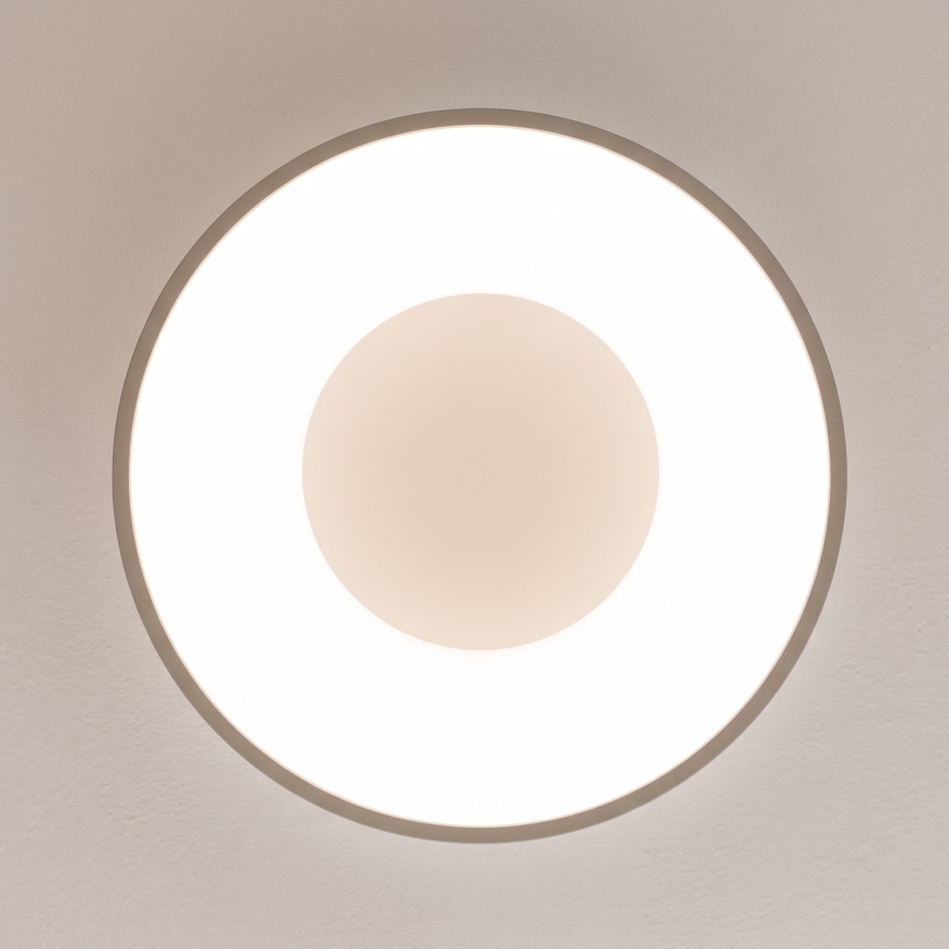 BRILAGI - Dimmable LED ceiling light FALCON II LED/67W/230V 3000-6500K Ø 40 cm white/beige + remote control