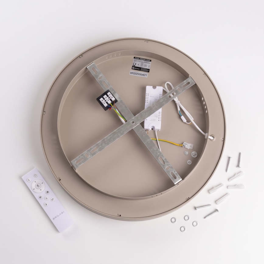 BRILAGI - LED Dimmable ceiling light FALCON II LED/67W/230V 3000-6500K dia. 40 cm beige + remote control