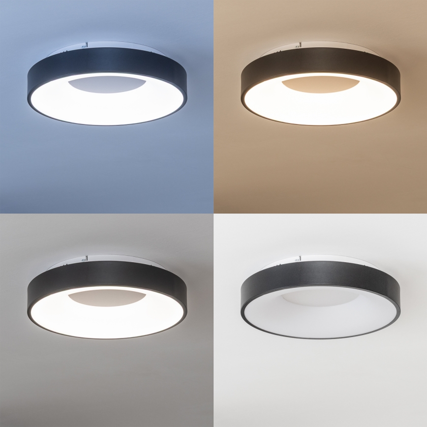 Brilagi - FALCON II Dimmable LED Ceiling Light LED/67W/230V 3000-6500K Ø 40 cm Black + Remote Control