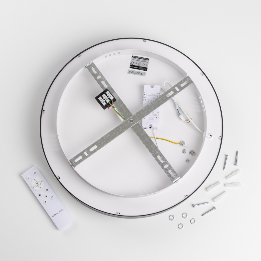 Brilagi - FALCON II Dimmable LED Ceiling Light LED/67W/230V 3000-6500K Ø 40 cm Black + Remote Control