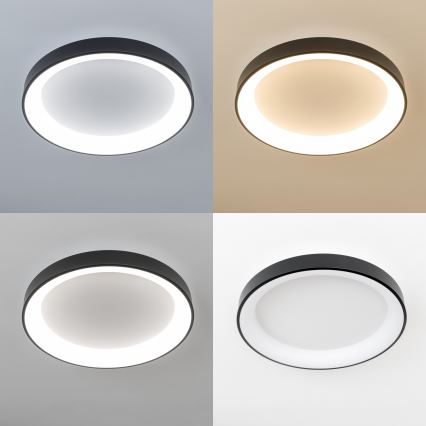 Brilagi - LED Dimmable ceiling light FALCON II LED/99W/230V 3000-6500K Ø 60 cm black + remote control