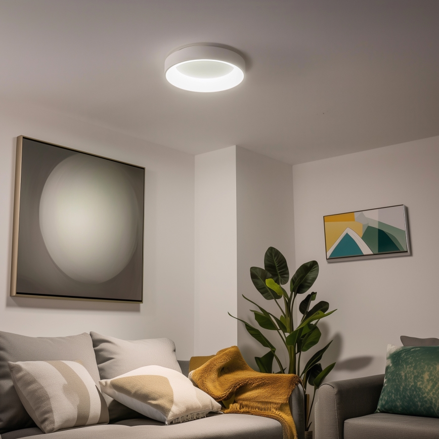 Brilagi - FALCON Dimmable LED Ceiling Light LED/40W/230V 3000–6500K Ø 45 cm White + Remote Control