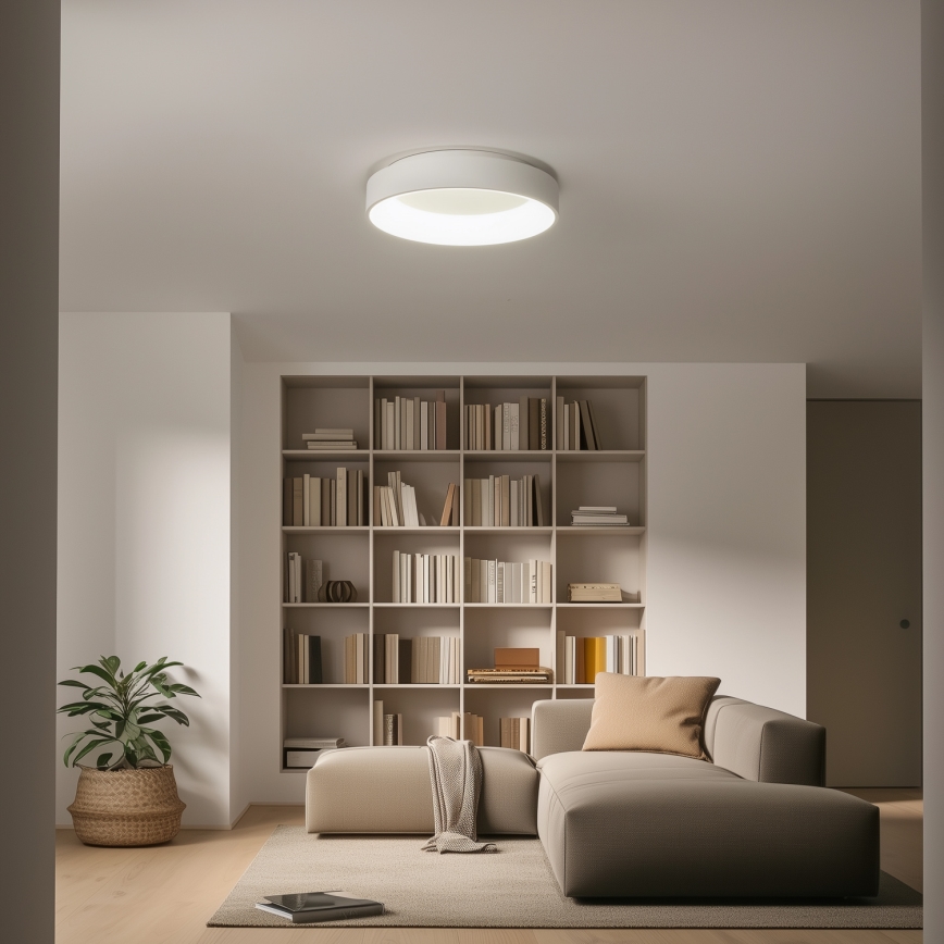 Brilagi - LED Dimmable ceiling light FALCON LED/80W/230V 3000-6500K d. 60 cm white + remote control