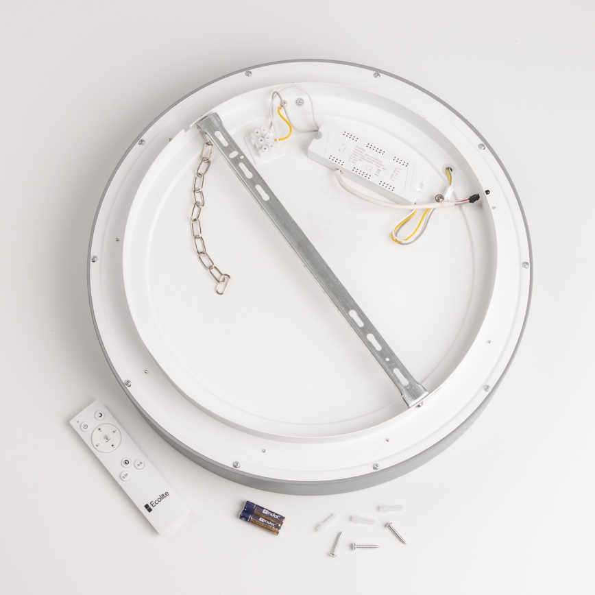 Brilagi - LED Dimmable ceiling light FALCON LED/80W/230V 3000-6500K d. 60 cm grey + remote control