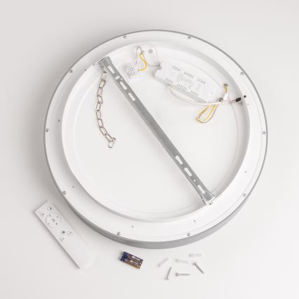 Brilagi - Dimmable FALCON LED Ceiling Light 80W/230V 3000-6500K Ø 60 cm gray + remote control