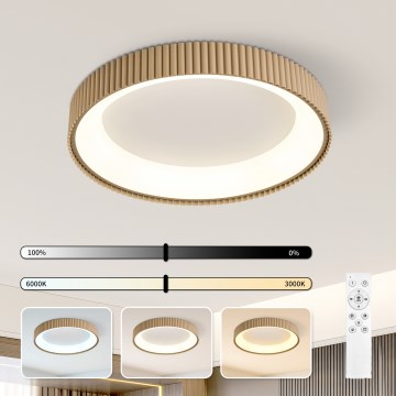 Brilagi - LED Dimmable Ceiling Light FALCON MODERN LED/54W/230V 3000-6500K 60 cm beige + remote control