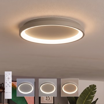 BRILAGI - LED dimmable ceiling light FALCON SLIM LED/42W/230V 3000-6500K Ø 50 cm beige + remote control