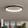 Brilagi - LED Dimmable Ceiling Light FALCON SLIM LED/42W/230V 3000-6500K Ø 50 cm Black + Remote Control