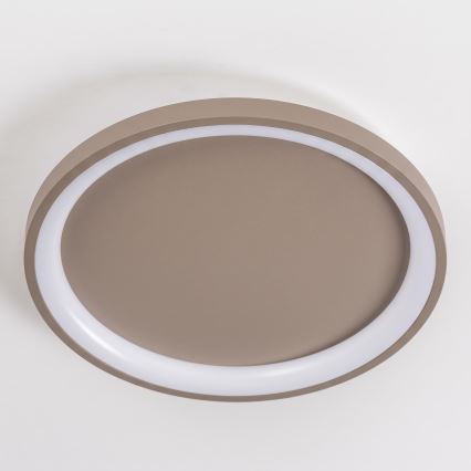 BRILAGI - LED dimmable ceiling light FALCON SLIM LED/42W/230V 3000-6500K Ø 50 cm beige + remote control
