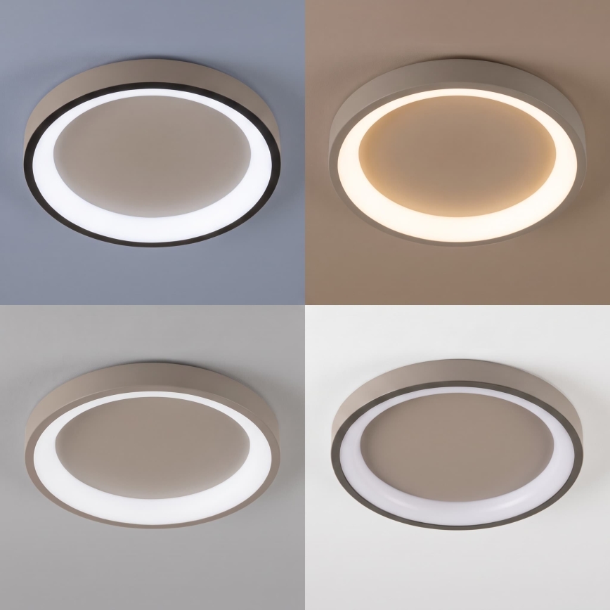 BRILAGI - LED dimmable ceiling light FALCON SLIM LED/42W/230V 3000-6500K Ø 50 cm beige + remote control