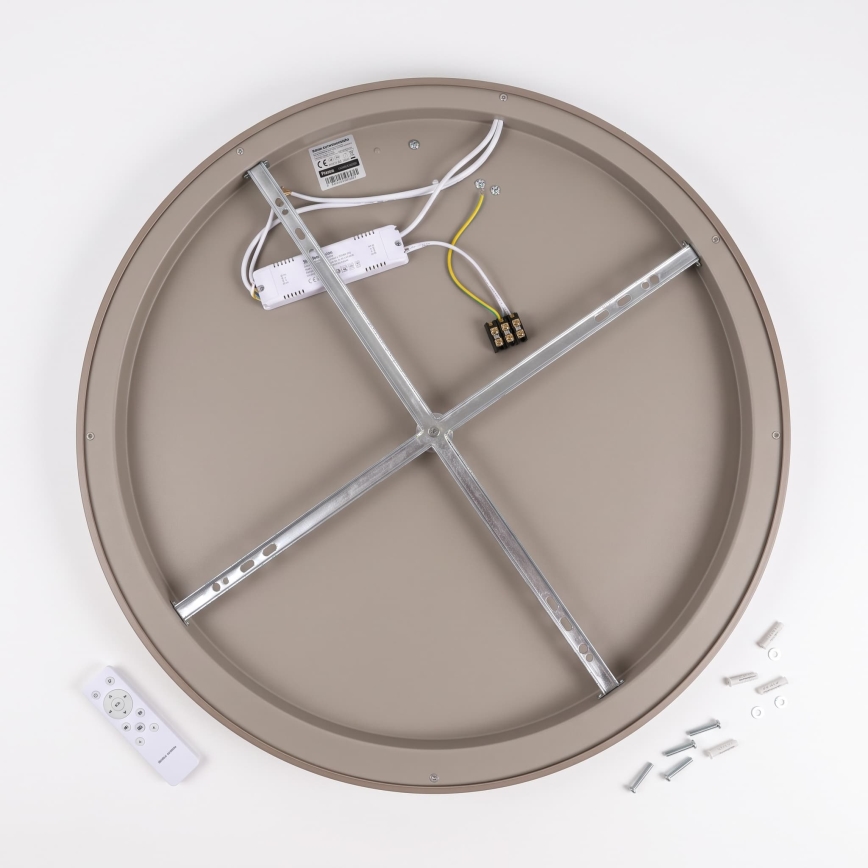 BRILAGI - LED dimmable ceiling light FALCON SLIM LED/42W/230V 3000-6500K Ø 50 cm beige + remote control
