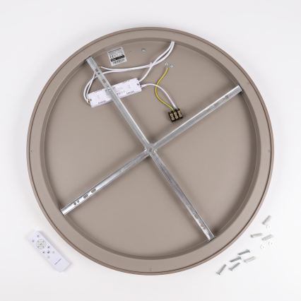 BRILAGI - LED Dimmable ceiling light FALCON SLIM LED/42W/230V 3000-6500K Ø 50 cm white/beige + remote control