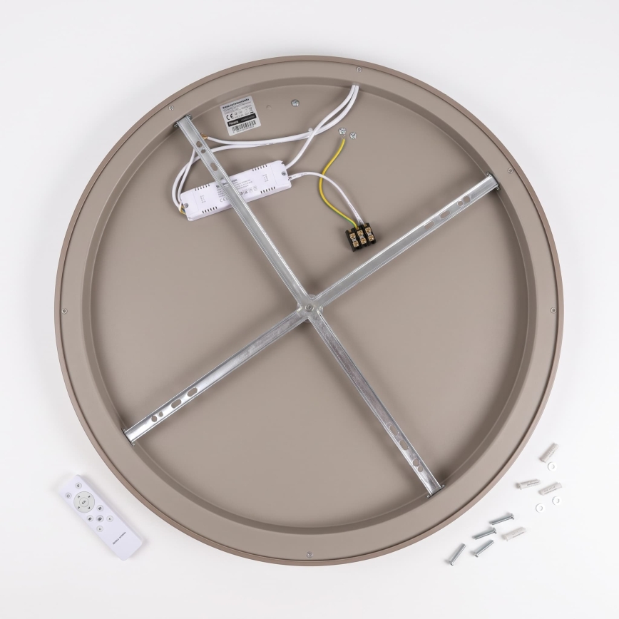 BRILAGI - LED Dimmable ceiling light FALCON SLIM LED/42W/230V 3000-6500K Ø 50 cm white/beige + remote control