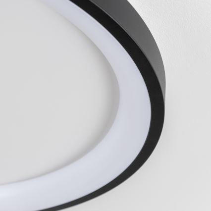 Brilagi - LED Dimmable Ceiling Light FALCON SLIM LED/42W/230V 3000-6500K Ø 50 cm Black + Remote Control