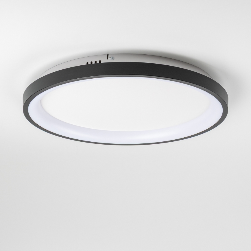 Brilagi - LED Dimmable Ceiling Light FALCON SLIM LED/42W/230V 3000-6500K Ø 50 cm Black + Remote Control