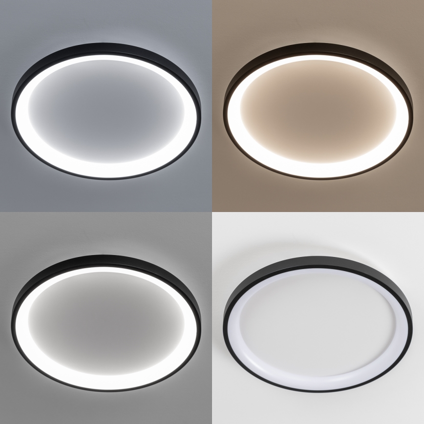 Brilagi - LED Dimmable Ceiling Light FALCON SLIM LED/42W/230V 3000-6500K Ø 50 cm Black + Remote Control