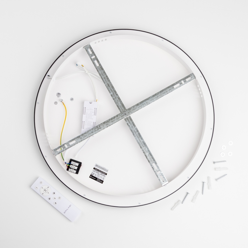 Brilagi - LED Dimmable Ceiling Light FALCON SLIM LED/42W/230V 3000-6500K Ø 50 cm Black + Remote Control