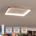 BRILAGI - LED Dimmable ceiling light FALCON SLIM LED/50W/230V 3000-6500K 50x50 cm white/beige + remote control