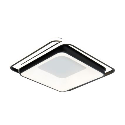 Brilagi - IRIS Dimmable LED Ceiling Light 102W/230V 3000-6000K 50x50 cm Black + Remote Control