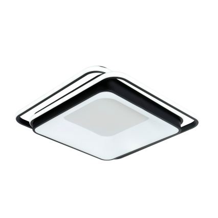 Brilagi - IRIS Dimmable LED Ceiling Light 102W/230V 3000-6000K 50x50 cm Black + Remote Control