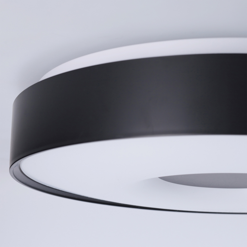 Brilagi - Dimmable LED Ceiling Light JAMIS LED/48W/230V 3000-6500K Ø 39 cm Black + Remote Control