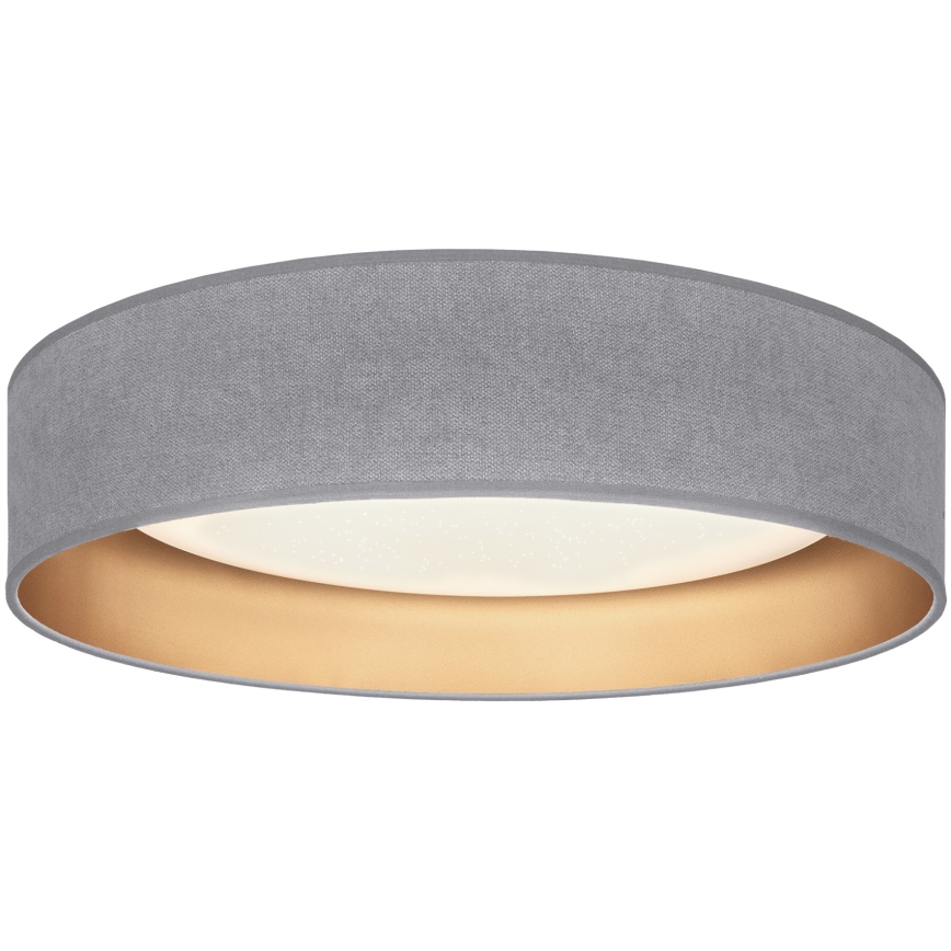 BRILAGI - Dimmable LED Ceiling Light VELVET SMARTIX STARS LED/36W/230V 3000-6000K Ø 55 cm Gray/Gold Wi-Fi Tuya Beacon + Remote Control