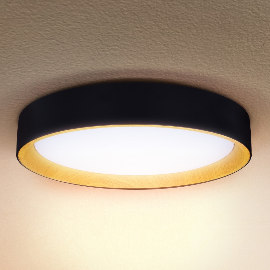 Brilagi - LED Dimmable ceiling light LARIOS LED/60W/230V 3000-6500K ø 49 cm black + remote control