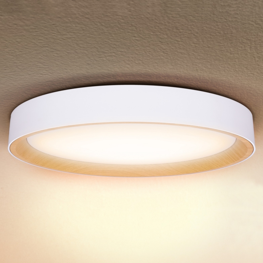 Brilagi - LED Dimmable Ceiling Light LARIOS LED/72W/230V, White, Ø 59 cm + Remote Control