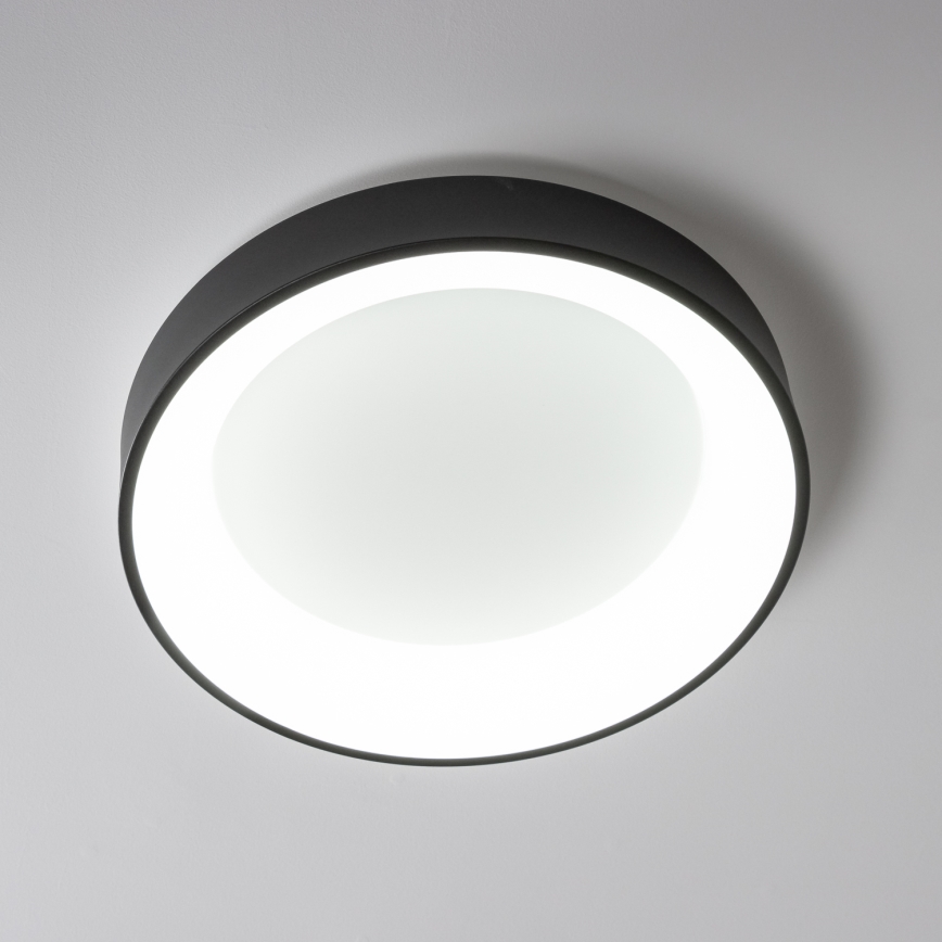 Brilagi - LED Dimmable ceiling light FALCON LED/40W/230V 3000-6500K d. 45 cm black + remote control