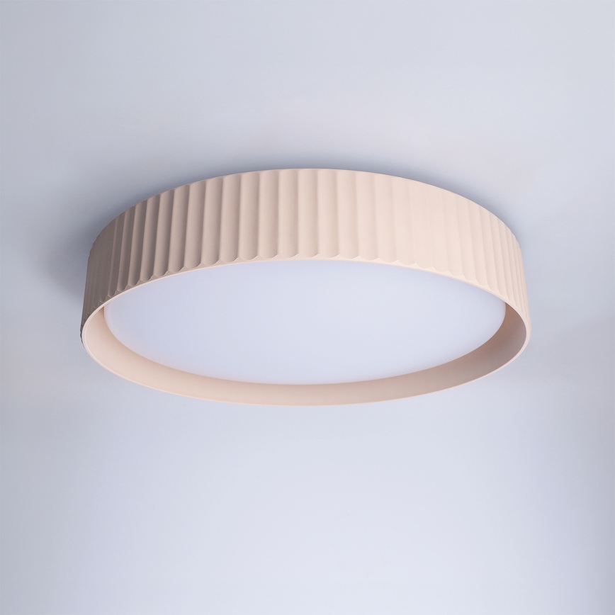 Brilagi - LUCIA Dimmable LED Ceiling Light LED/48W/230V 3000-6500K, 41 cm Diameter, Beige + Remote Control