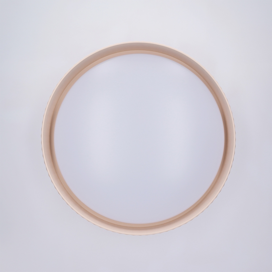 Brilagi - LUCIA Dimmable LED Ceiling Light LED/48W/230V 3000-6500K, 41 cm Diameter, Beige + Remote Control