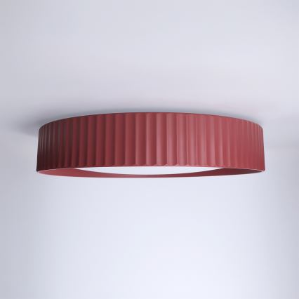 Brilagi - LUCIA Dimmable LED Ceiling Light, 48W/230V, 3000–6500K, Ø 41 cm, Red + Remote Control