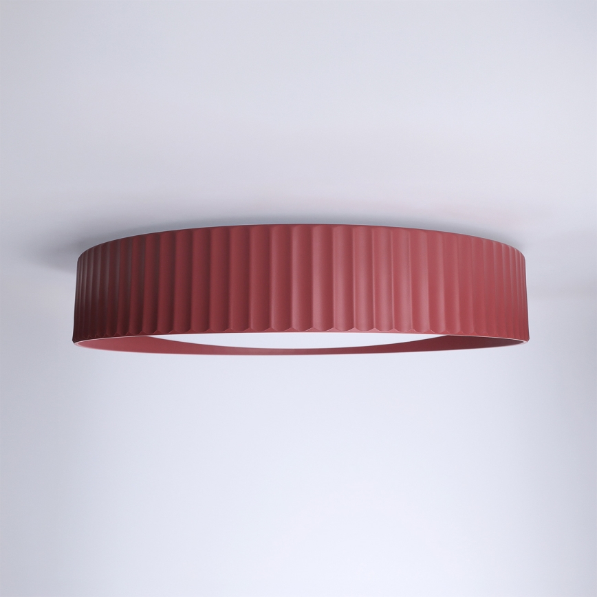 Brilagi - LUCIA Dimmable LED Ceiling Light, 48W/230V, 3000–6500K, Ø 41 cm, Red + Remote Control
