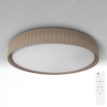 Brilagi - LED Dimmable Ceiling Light LUCIA LED/60W/230V 3000-6500K dia. 59 cm brown + remote control
