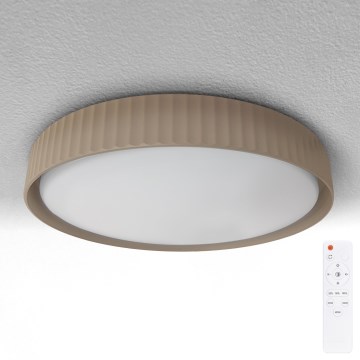 Brilagi - LED Dimmable Ceiling Light LUCIA LED/60W/230V 3000-6500K dia. 59 cm brown + remote control