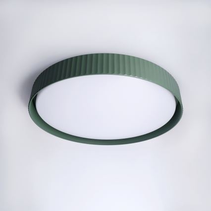 Brilagi - LUCIA LED Dimmable Ceiling Light LED/60W/230V 3000-6500K Ø 59 cm Green + Remote Control