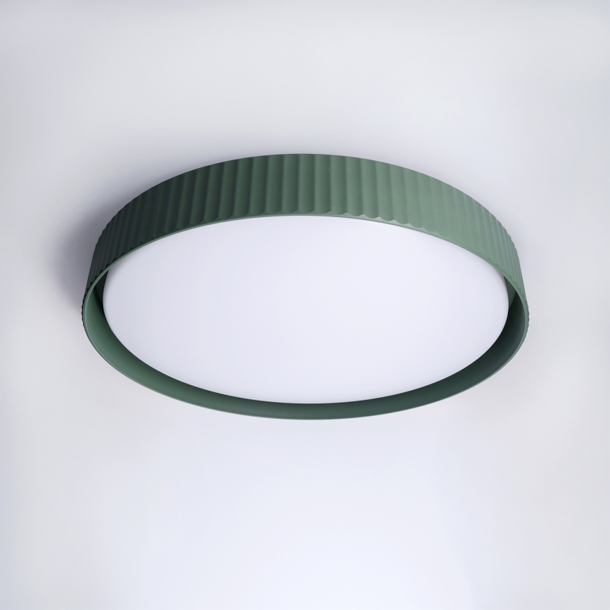 Brilagi - LUCIA LED Dimmable Ceiling Light LED/60W/230V 3000-6500K Ø 59 cm Green + Remote Control