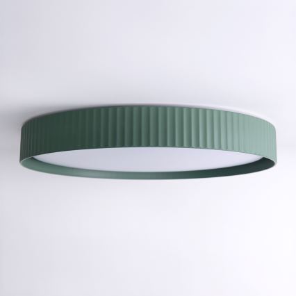 Brilagi - LUCIA LED Dimmable Ceiling Light LED/60W/230V 3000-6500K Ø 59 cm Green + Remote Control