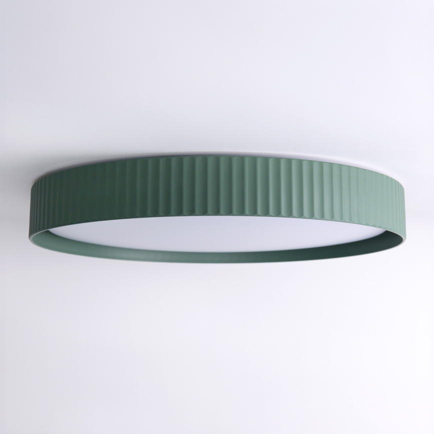 Brilagi - LUCIA LED Dimmable Ceiling Light LED/60W/230V 3000-6500K Ø 59 cm Green + Remote Control